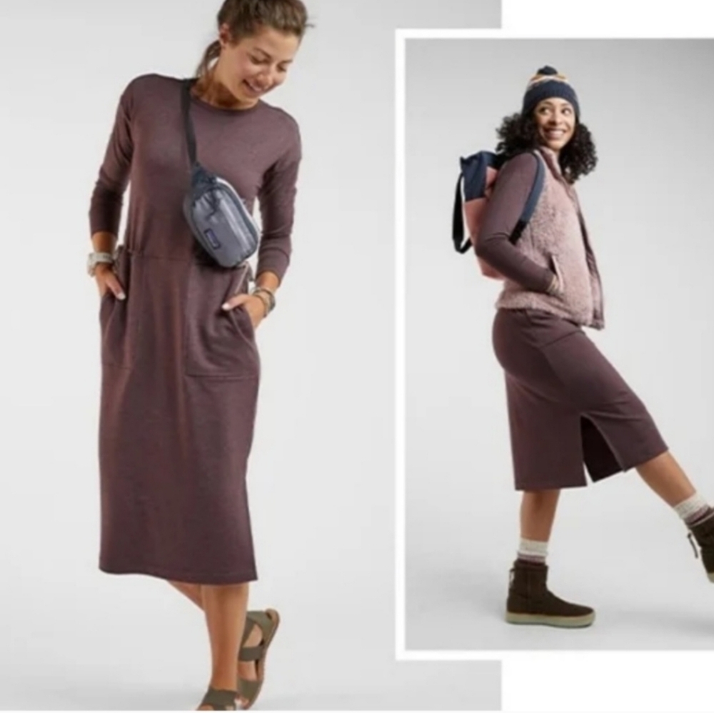 Title Nine Uprising Long Sleeve Midi Dress